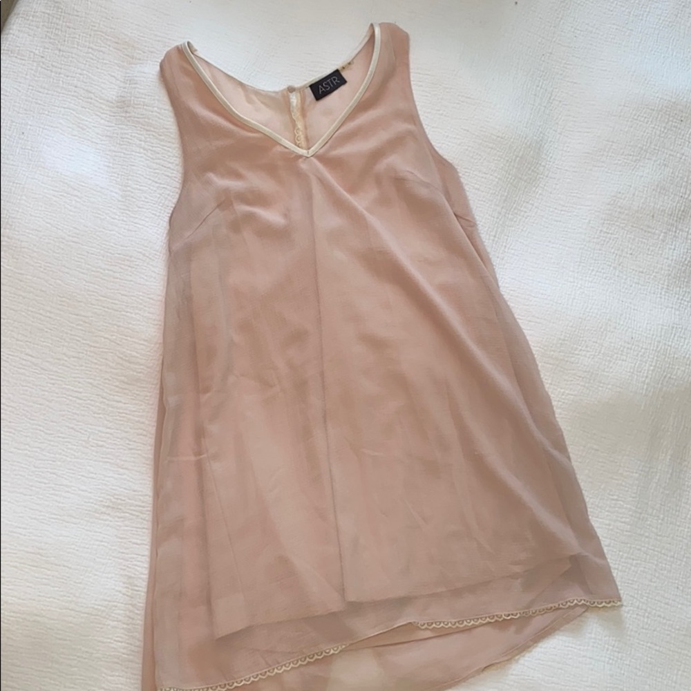 Rose colored, slip dress